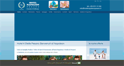 Desktop Screenshot of hotelnapoleonpesaro.it